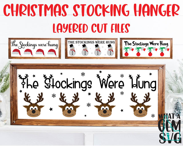 Christmas Stocking Holder SVG Bundle | Christmas SVG | Grinch svg | Reindeer Stocking Holder svg | Snowman Stocking Holder SVG | Santa svg SVG What A Gem SVG 