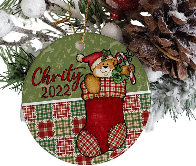 Christmas Stocking Ornament png, Sublimation Christmas Ornament, Personalized Ornament png, Digital Download Ornament, Benelux Template Sublimation CaldwellArt 