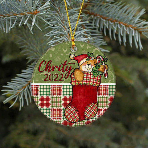 Christmas Stocking Ornament png, Sublimation Christmas Ornament, Personalized Ornament png, Digital Download Ornament, Benelux Template Sublimation CaldwellArt 