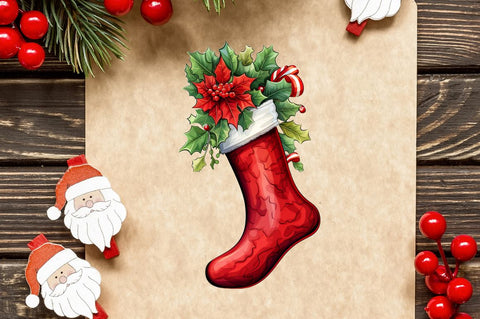 Christmas Stocking Sublimation Clipart Sublimation Regulrcrative 