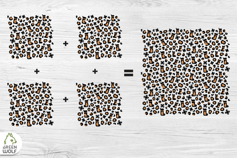 Christmas stocking svg Leopard print svg Christmas leopard pattern svg Christmas digital paper Leopard decal svg SVG GreenWolf 