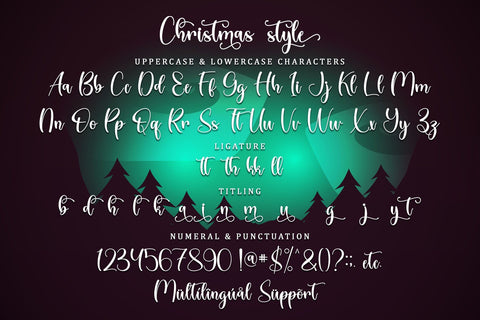 Christmas Style Font Sakha Design Studio 