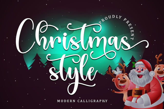 Christmas Style Font Sakha Design Studio 