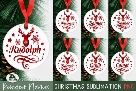 Christmas Sublimation Bundle Buffalo Plaid Reindeer Name PNG Sublimation zoellartz 