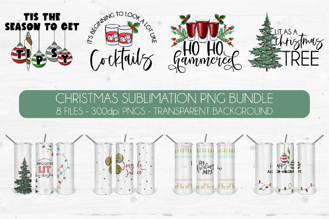 Christmas Sublimation Bundle | Holiday Sublimation Graphics Sublimation DIYxe Designs 