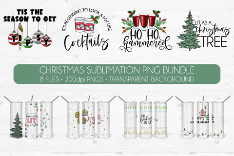 Christmas Sublimation Bundle | Holiday Sublimation Graphics Sublimation DIYxe Designs 