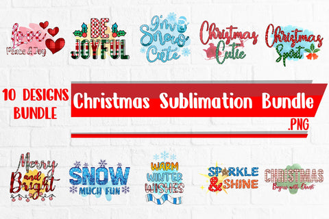 Christmas Sublimation Bundle PNG Files Sublimation zafrans studio 