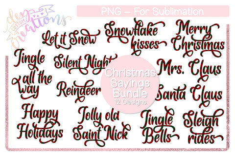 Christmas Sublimation Bundle Sublimation Dez Custom Creations 