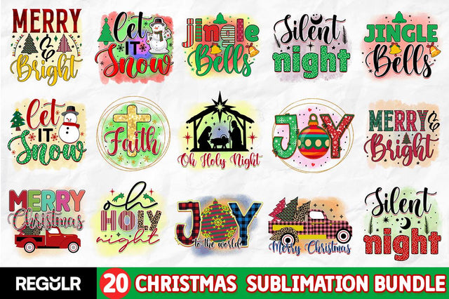 Christmas Sublimation Bundle Sublimation Regulrcrative 