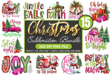 Christmas Sublimation Bundle Sublimation Regulrcrative 