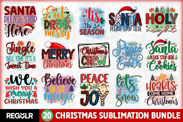 Christmas Sublimation Bundle Sublimation Regulrcrative 