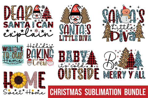 Christmas Sublimation Bundle Sublimation Rupkotha 