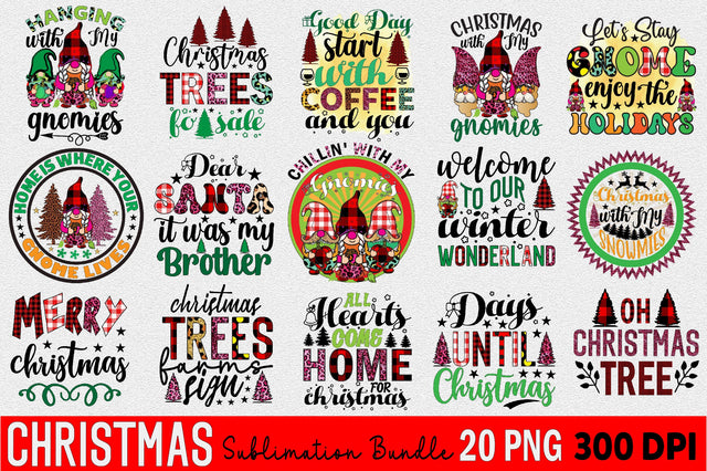 Christmas Sublimation Bundle Sublimation SVGArt 