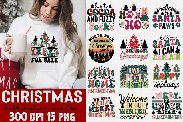 Christmas Sublimation Bundle Sublimation SVGArt 