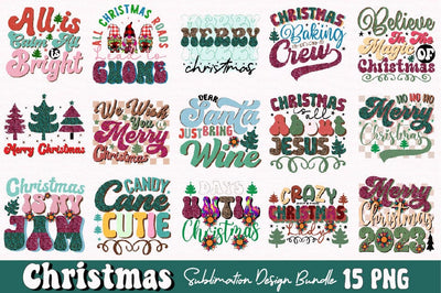 Christmas Sublimation Bundle Sublimation SVGArt 