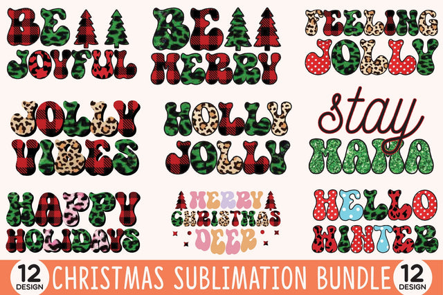 Christmas Sublimation Bundle Sublimation SVGista 