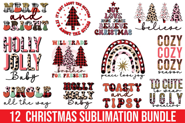 Christmas Sublimation Bundle Sublimation SVGista 