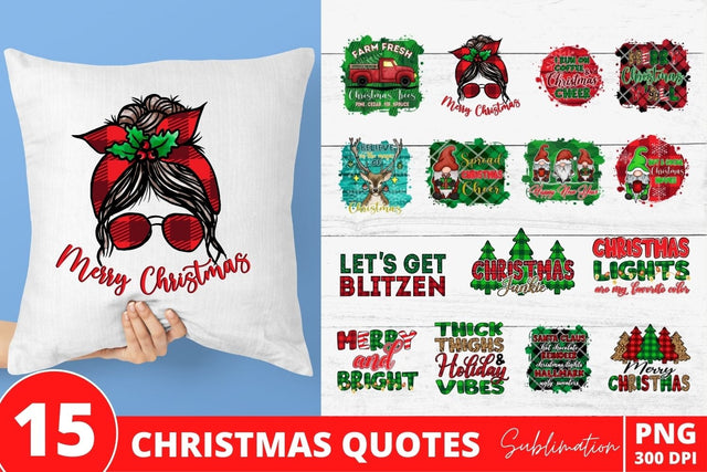 Christmas Sublimation Bundle Sublimation SvgOcean 