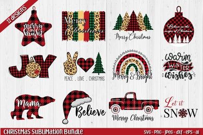 Christmas Sublimation Bundle Sublimation TatiStudio 