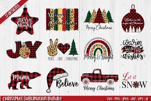 Christmas Sublimation Bundle Sublimation TatiStudio 