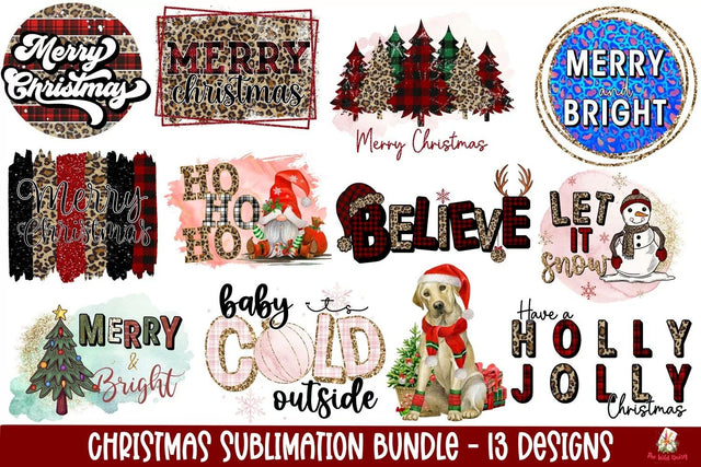 Christmas Sublimation Bundle Sublimation The Wild Daisy 