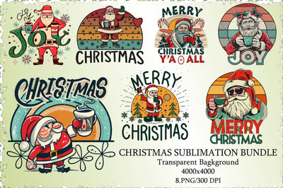 Christmas Sublimation Bundle Vol-4 Sublimation Creativeart88 
