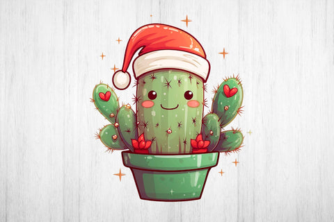 Christmas Sublimation. Christmas Cactus. Cute Christmas. Sublimation Samaha Design 