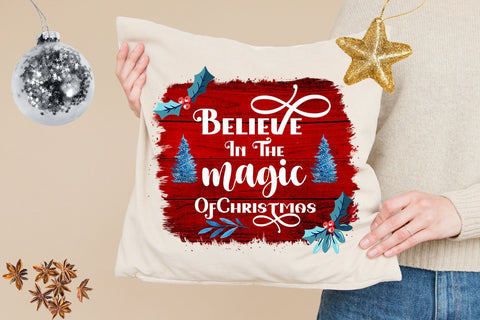 Christmas Sublimation Design- Believe in Magic Sublimation Sublimation Happy Printables Club 