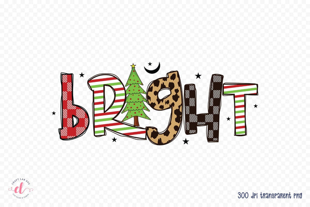 Christmas Sublimation Design - Bright Sublimation CraftLabSVG 