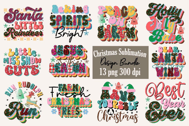 Christmas Sublimation Design Bundle Sublimation SVGArt 