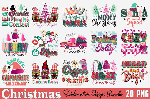 Christmas Sublimation Design Bundle Sublimation SVGArt 