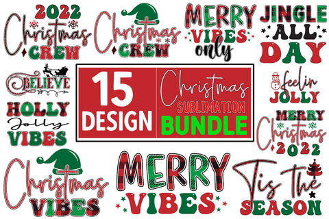 Christmas Sublimation Design Bundle SVG CraftingStudio 