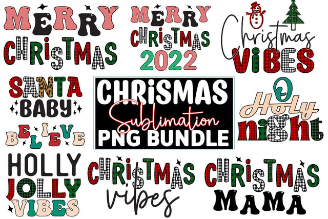 Christmas Sublimation Design Bundle SVG CraftingStudio 
