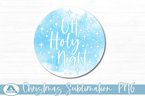 Christmas Sublimation Design Christmas Round Ornament PNG Sublimation zoellartz 