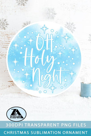 Christmas Sublimation Design Christmas Round Ornament PNG Sublimation zoellartz 