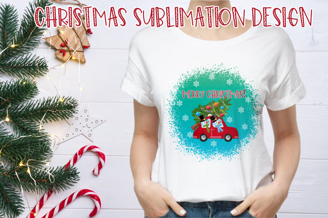 Christmas sublimation design| Christmas snowman PNG Sublimation Svetana Studio 