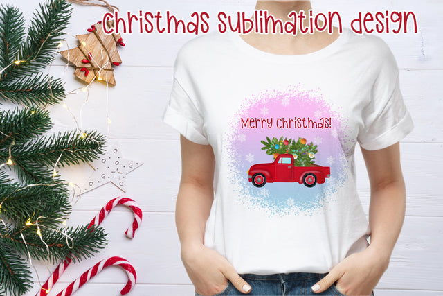 Christmas sublimation design| Christmas tree PNG Sublimation Svetana Studio 