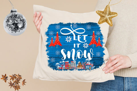 Christmas Sublimation Design- Let it Snow Sublimation PNG Sublimation Happy Printables Club 