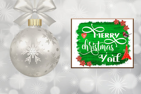 Christmas Sublimation Design- Merry Christmas Sublimation Sublimation Happy Printables Club 