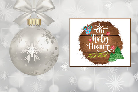 Christmas Sublimation Design- Oh Holy Night Sublimation Sublimation Happy Printables Club 