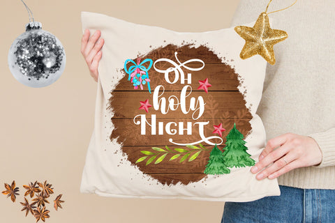 Christmas Sublimation Design- Oh Holy Night Sublimation Sublimation Happy Printables Club 