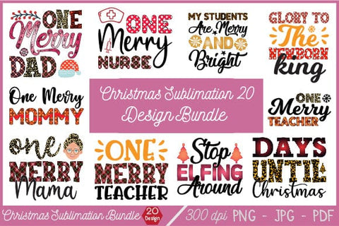 Christmas Sublimation Designs, Retro Christmas Bundle,SVG Designs, SVG SH_Tee store 
