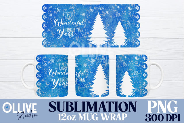 Christmas Sublimation Mug PNG | Christmas PNG Sublimation Ollive Studio 