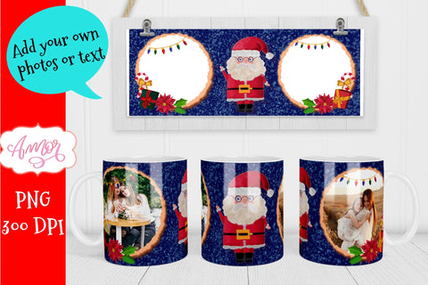 Christmas sublimation mug template for custom gifts Sublimation Amorclipart 