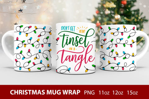 Christmas sublimation mug wrap Sublimation KMarinaDesign 