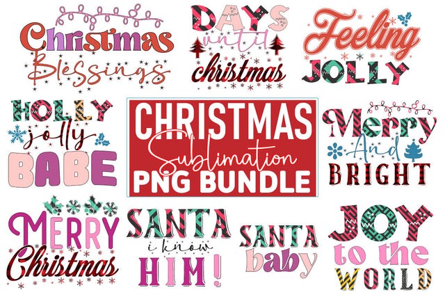 Christmas Sublimation PNG Bundle SVG CraftingStudio 