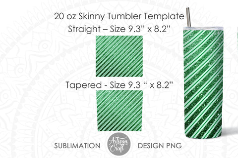 Christmas sublimation PNG showing Green candy cane Sublimation Artisan Craft SVG 