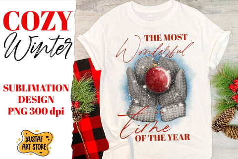 Christmas sublimation "The most wonderful time of the year" Sublimation Yustaf Art Store 