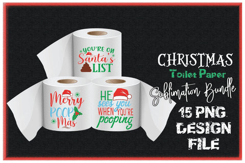 Christmas Sublimation Toilet Paper Bundle Sublimation Creativeart88 