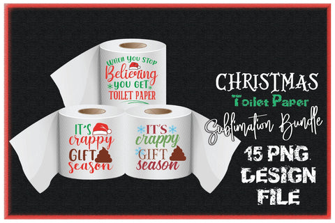 Christmas Sublimation Toilet Paper Bundle Sublimation Creativeart88 